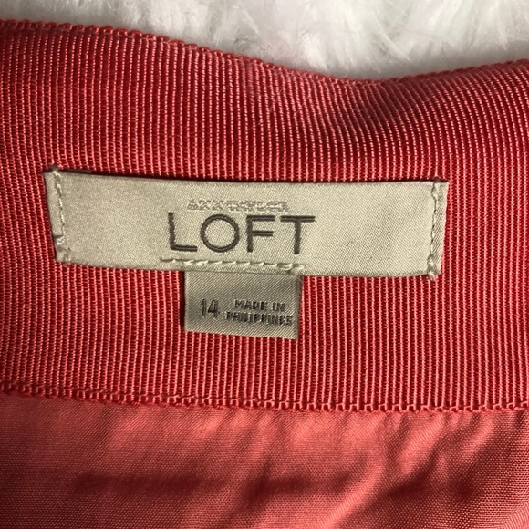 Loft Coral Skirt Lined - Picture 3 of 4